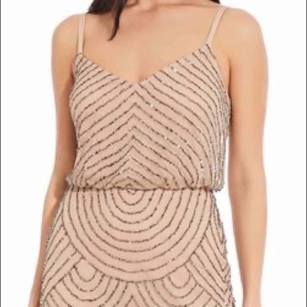 Adrianna Papell Sequin Blouson Dress